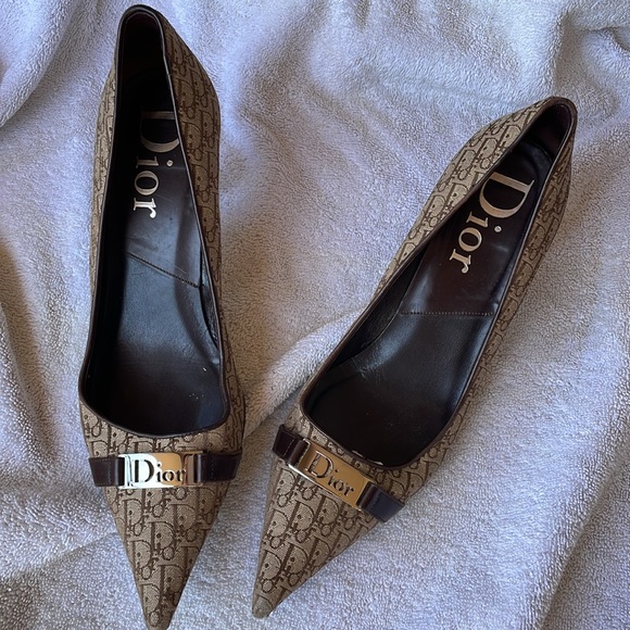 Christian Dior brown monogram heels - Picture 14 of 16